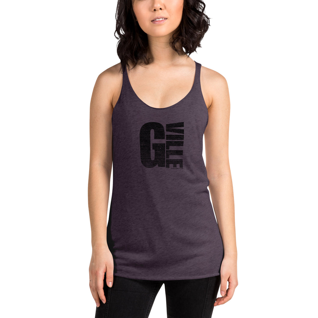 Gville Block Textured Women's Racerback Tank