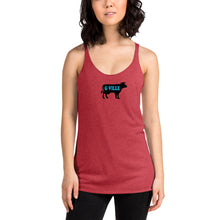 Load image into Gallery viewer, Black Cow Women&#39;s Racerback Tank
