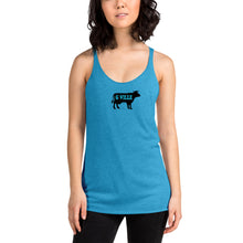 Load image into Gallery viewer, Black Cow Women&#39;s Racerback Tank
